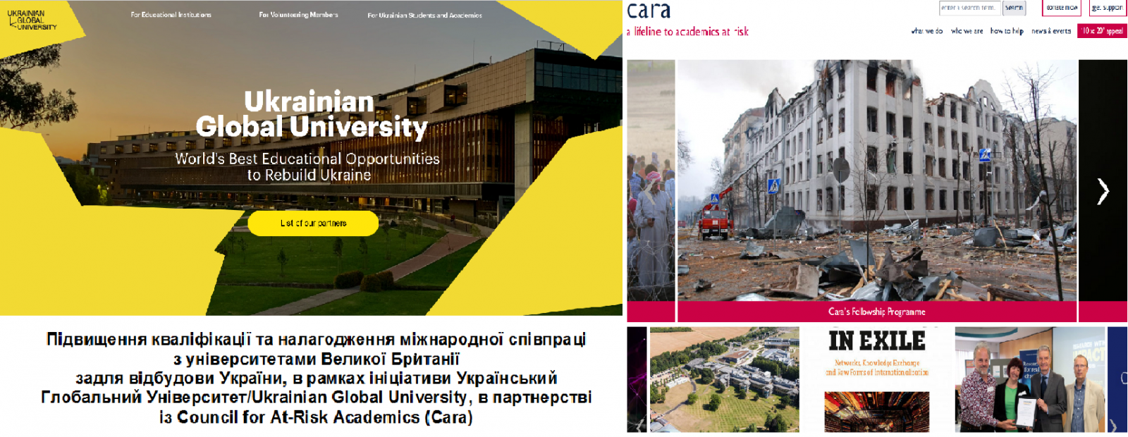 Підвищення кваліфікації та налагодження міжнародної співпраці з університетами Великої Британії задля відбудови України